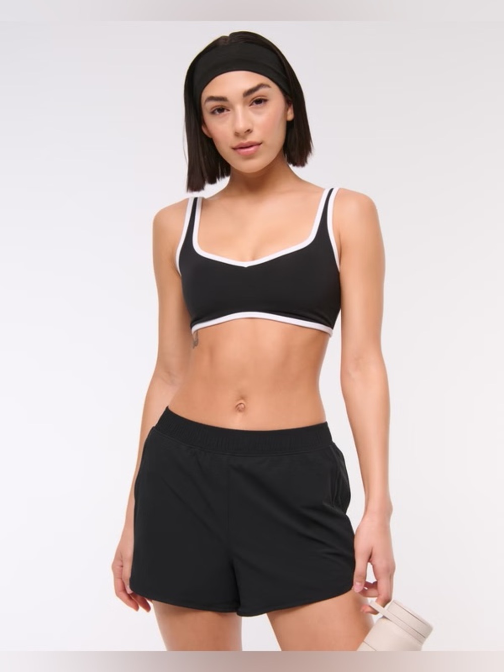 Abercrombie YPB sprintTEK High Rise Lined Short. NWOT! Black, Size Medium. $50